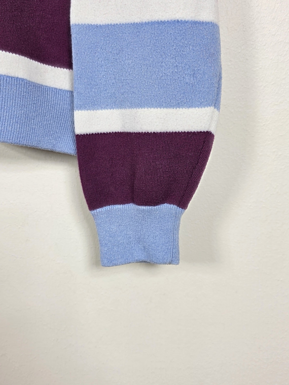 SEA NEW YORK HESTER SOLID RUGBG 95% Cotton, 5% Cashmere SWEATER SIZE S MSRP $375 - Picture 7 of 11